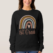 Sweatshirt Boho Rainbow 1st Grade Teacher Student  Back To Sc (Devant)