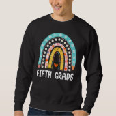 Sweatshirt Boho Rainbow Fifth Grade Student Teacher Back To S (Devant)