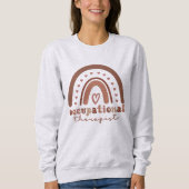 Sweatshirt Boho Rainbow OT - Cadeaux d'ergothérapeute (Devant)