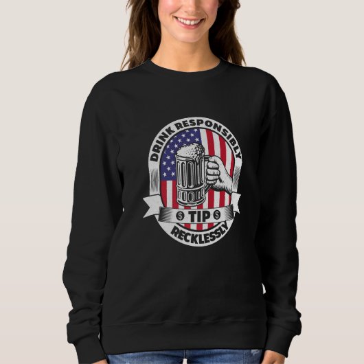 Sweatshirt Boire De Façon Responsable Astuce Barre D'Adulte I (Devant)