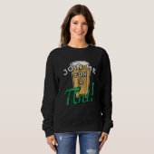 Sweatshirt Boire de la bière Pint Saint Patricks Day National (Devant entier)