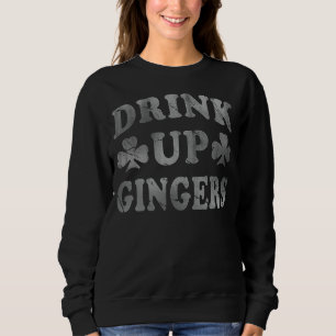 Sweatshirt Boire des Gingers Drôle St Patrick's Day Redhead M