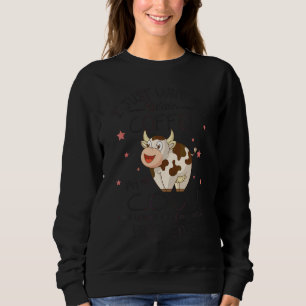 Sweatshirt Boire du café caresser ma vache ignorer tous mes p