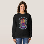 Sweatshirt Boire du vin et des perroquets pour animaux de com (Devant entier)