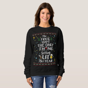 Sweatshirt Boire un pull de Noël moche