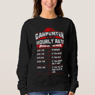 Sweatshirt Bois de charpentier à tarif horaire