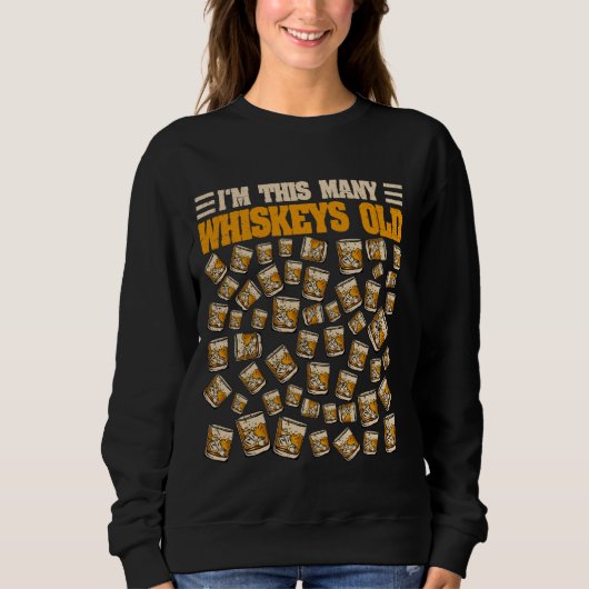 Sweatshirt Boisson de Whiskey 53 ans Bourbon 53e anniversaire (Devant)