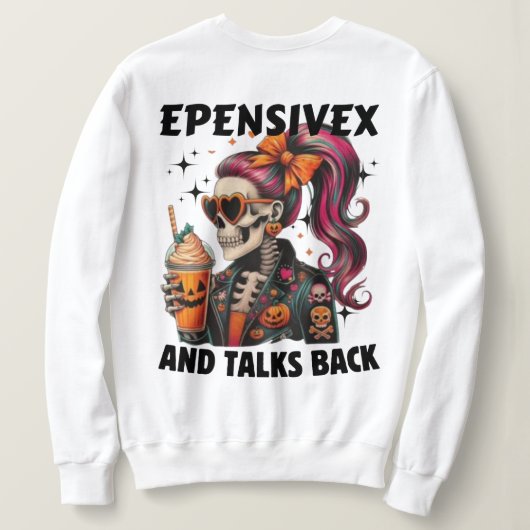 Sweatshirt Boisson d'Halloween (Design dos)