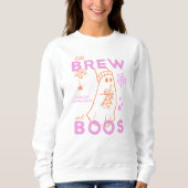 Sweatshirt Boisson froide Ghost Cold Brew et Boos Halloween (Devant)