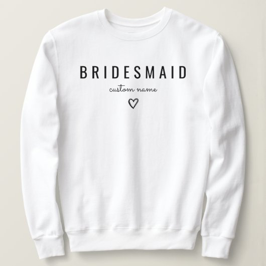 Sweatshirt Boîte de proposition de la mariée de la fête d'hon (Design devant)