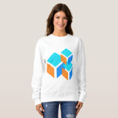 Sweatshirt Boîtes carrés (Devant entier)