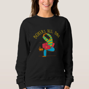 Sweatshirt Boîtes Toute La Journée De Travail À Partir De Vêt