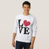 Sweatshirt Bold L♥VE Saint-Valentin (Devant entier)