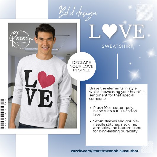 Sweatshirt Bold L♥VE Saint-Valentin