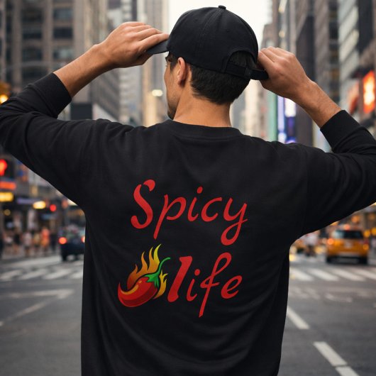Sweatshirt Bold Spicy Life Chili Flame Design