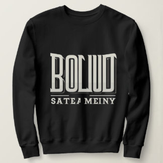 Sweatshirt Bold Streetwear Typography – Black & White Urban T