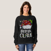 Sweatshirt Bompa Claus Noël Noël Lumière Noël Famille (Devant entier)