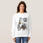 Sweatshirt Bon Café – Funny Giraffe & Koala (Devant entier)