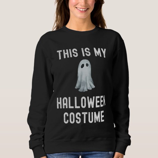 Sweatshirt Bon Marché Ceci Est Mon Costume Halloween Scary Éf (Devant)