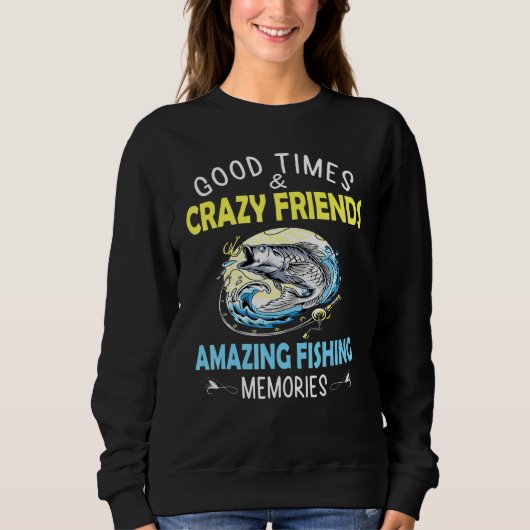 Sweatshirt Bon Temps Fous amis Extraordinaires Pêche souvenir (Devant)