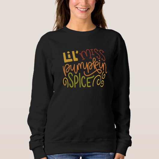 Sweatshirt Bon thanksgiving Automne Automne Little Miss Citro (Devant)