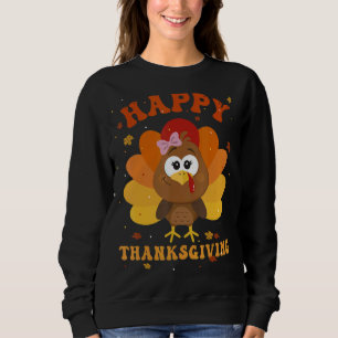 Sweatshirt Bon thanksgiving mignonne Turquie Enfants filles f