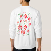Sweatshirt Bonbons à la menthe de Noël (Dos)