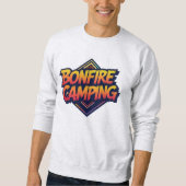 Sweatshirt 🔥 Bonfire Camping Adventure - Retro 80s Outdoor (Devant)