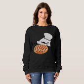 Sweatshirt Bongo Chat Pizza Chef Dank Mèmes (Devant entier)