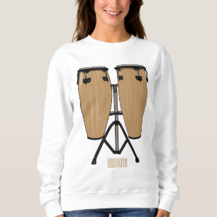 Sweatshirt Bongo, dessin animé de batterie