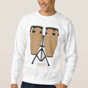 Sweatshirt Bongo, dessin animé de batterie