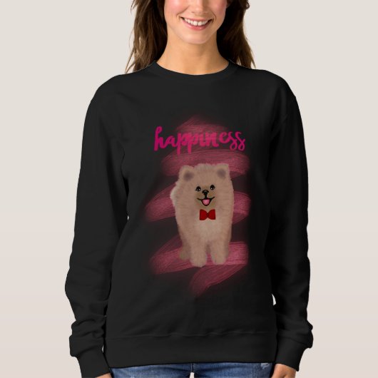 Sweatshirt Bonheur Pomeranian (Devant)