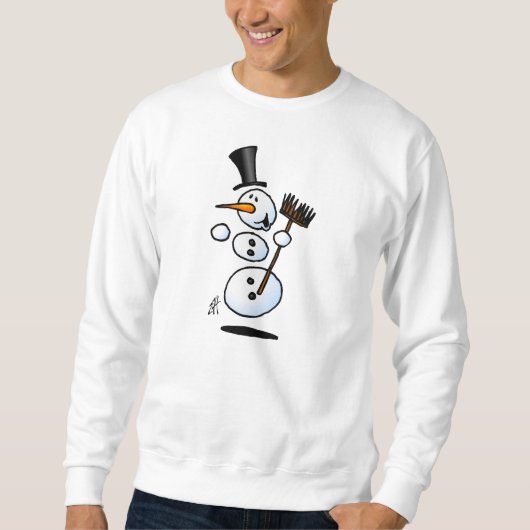 Sweatshirt Bonhomme de neige de danse (Devant)