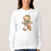 Sweatshirt Bonhomme de neige patchwork Noël (Devant)