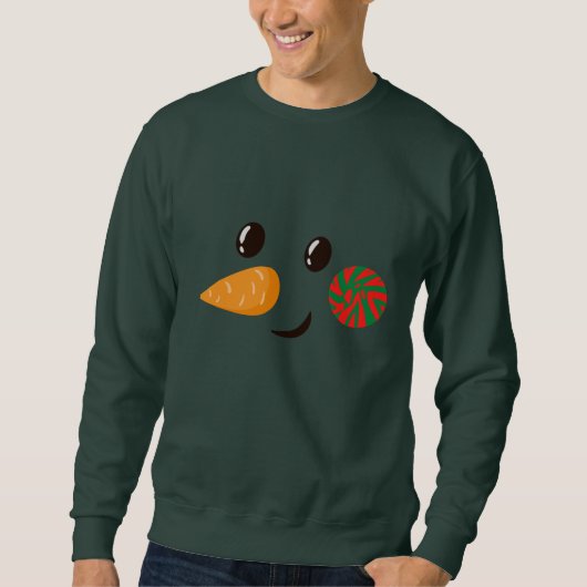 Sweatshirt Bonhomme de neige Rétro Hommes (Devant)
