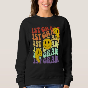 Sweatshirt Bonjour 1ère enseignante de première année Retour