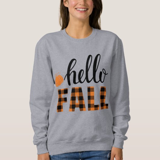 Sweatshirt Bonjour automne (Devant)
