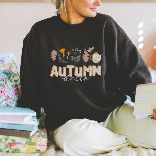 Sweatshirt Bonjour Automne Botanique