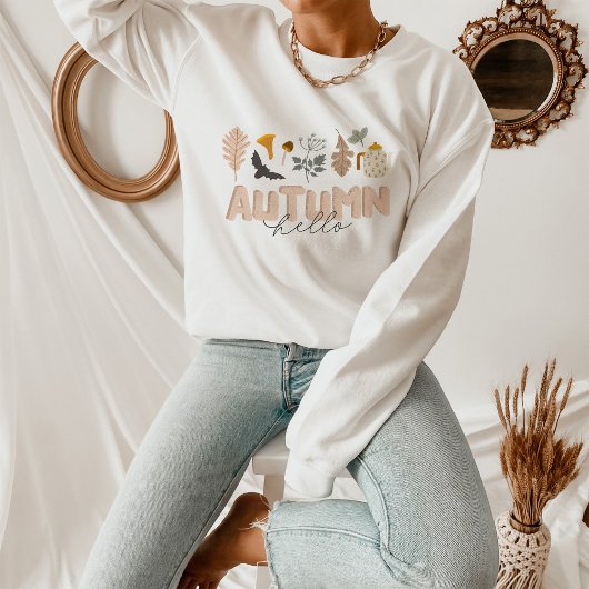 Sweatshirt Bonjour Automne Botanique
