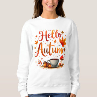 Sweatshirt Bonjour Automne, nostalgie cosy