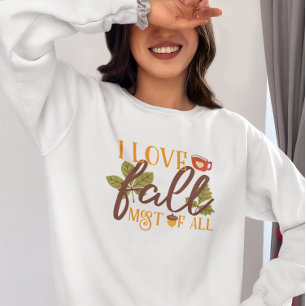 Sweatshirt Bonjour Citrouilles, Automne Vibes d'automne