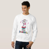 Sweatshirt Bonjour école (Devant entier)