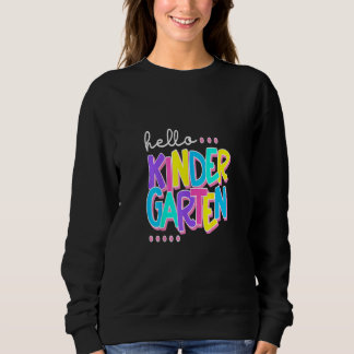 Sweatshirt Bonjour enseignante de maternelle rentrée scolaire