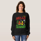 Sweatshirt Bonjour été (Devant entier)