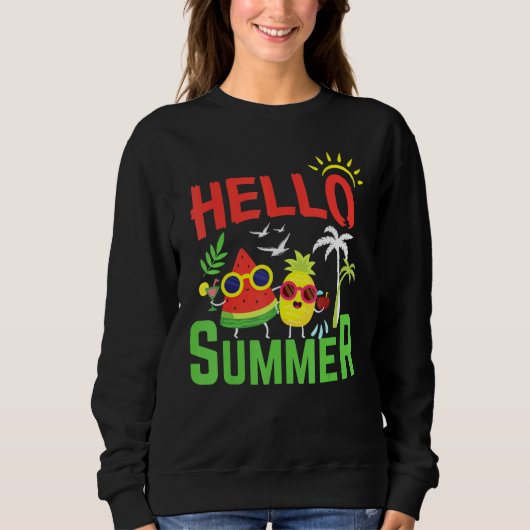 Sweatshirt Bonjour été (Devant)
