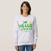 Sweatshirt Bonjour été (Devant entier)