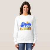 Sweatshirt Bonjour été (Devant entier)