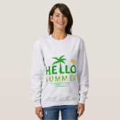 Sweatshirt Bonjour été (Devant entier)