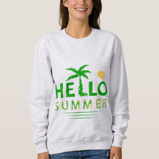 Sweatshirt Bonjour été (Devant)