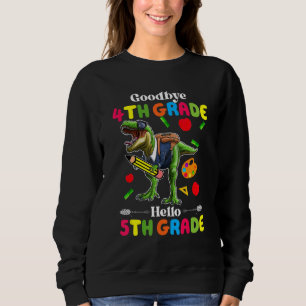 Sweatshirt Bonjour Étudiant De 5E Année Retour À L'École Din